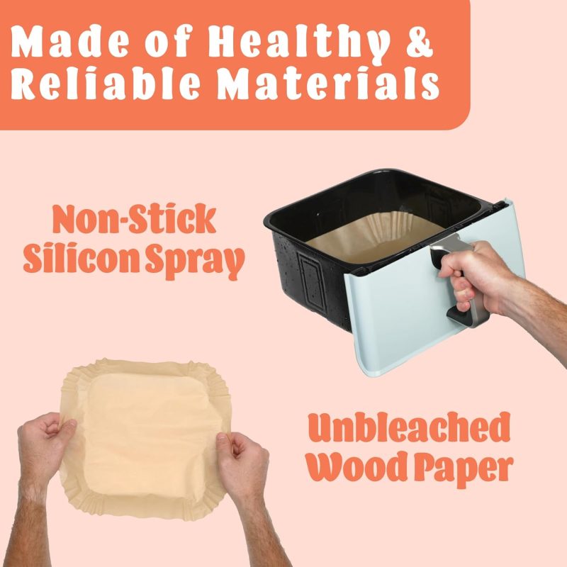Air Fryer Liners Disposable – 125 Pk 8 - Image 5