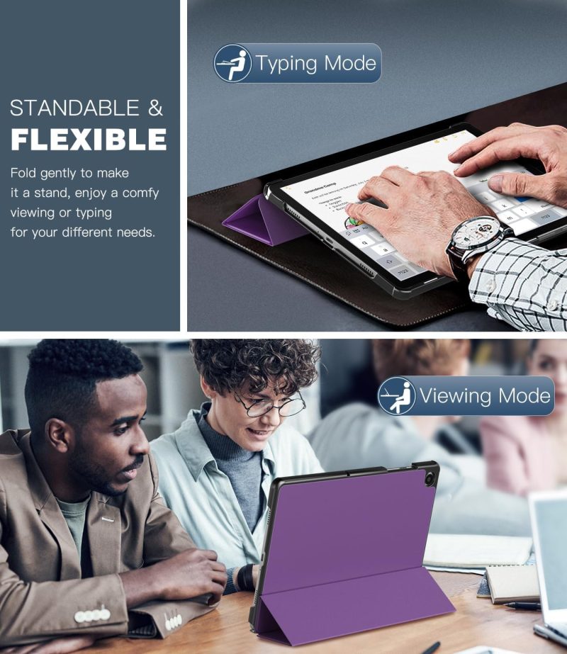 2023 TiMOVO Case for Samsung Galaxy Tab A9+/A9 Plus 11 Inch 2023 Slim Lightweight Stand Hard Back Shell Protective Cover for Galaxy Tab A9+ Tablet SM-X210/X216/X218 Auto Wake/Sleep Deep Purple - Image 3