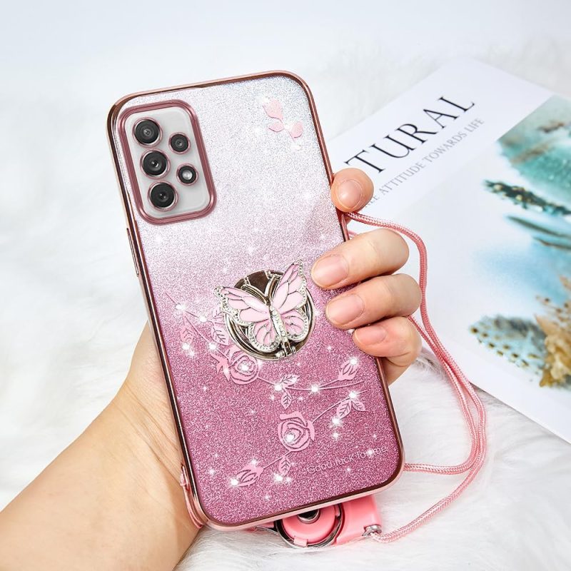 A72 Hybrid Protective Case for Galaxy A72 4G - Pink - Image 6