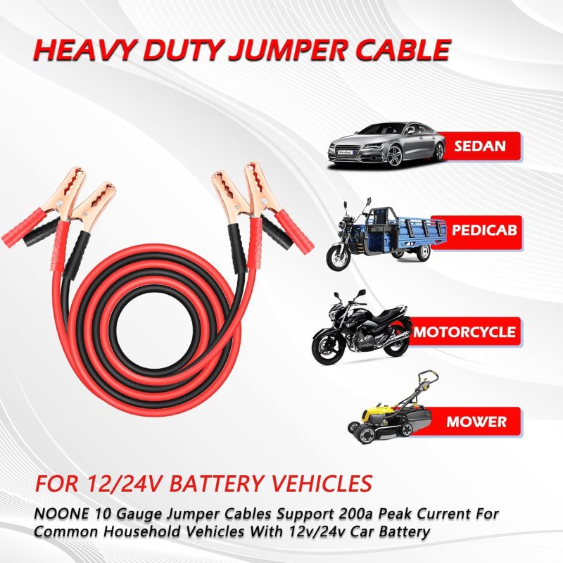 Noone Jumper Cables For Car Battery - Image 5
