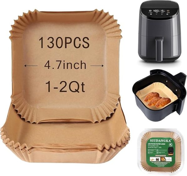 Small Air Fryer Liners Disposable Compatible With Cosori 2.1 Qt Air Fryer