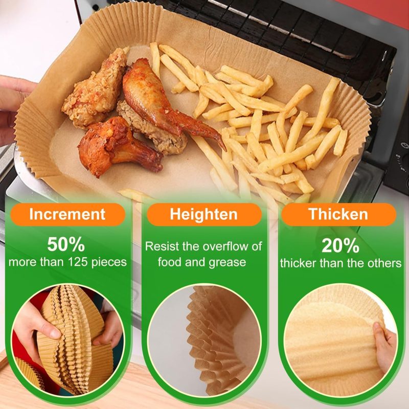 250 Pcs Air Fryer Liners Disposable 8 Inch - Image 2
