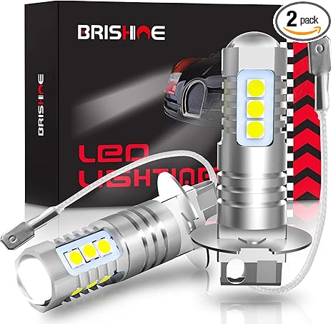 H3 Led Fog Light Bulbs 6000K Xenon White