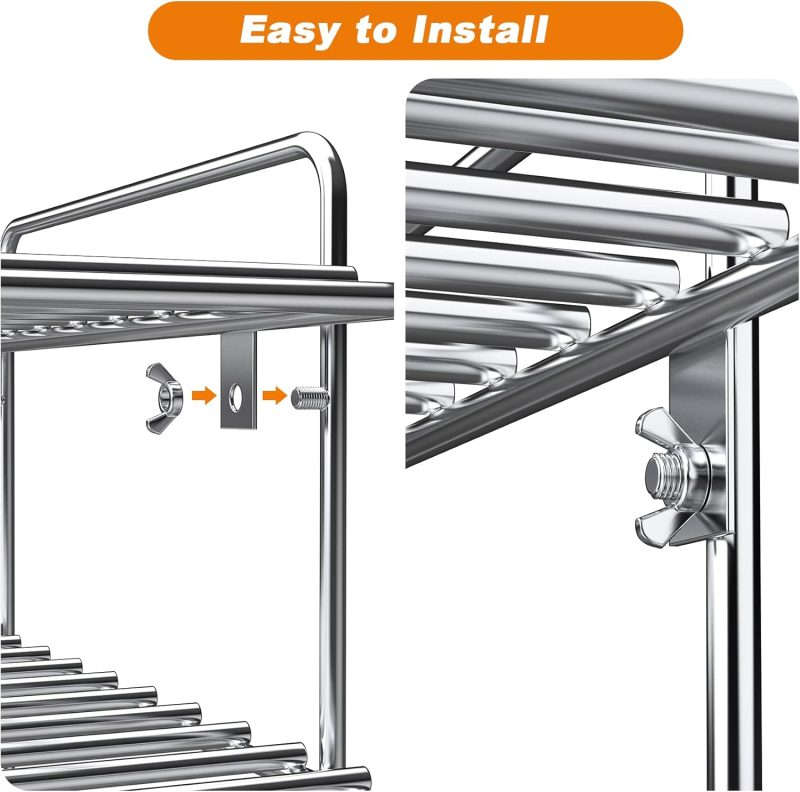 Stanbroil 17 Inch Universal Stainless Steel Smoke Shelf/Warming Cooking Rack Replacement For Traeger And Other Wood Pellet Grills/Gas Grills - Image 4