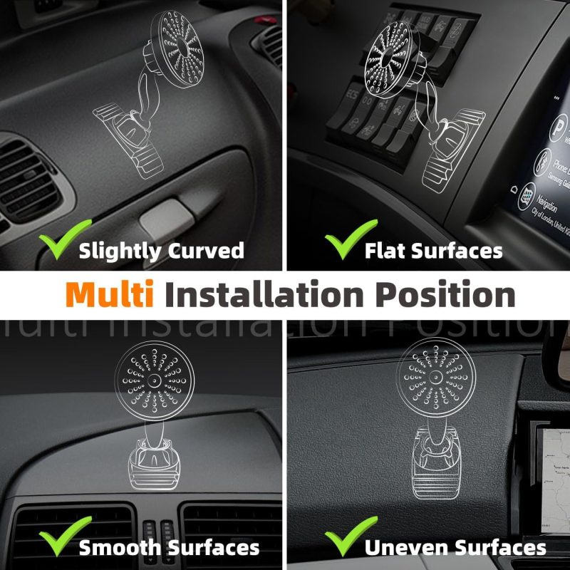 Esamcore Phone Holder For Car - Magnetic Car Phone Mount For Vehicle Dashboard - Image 6