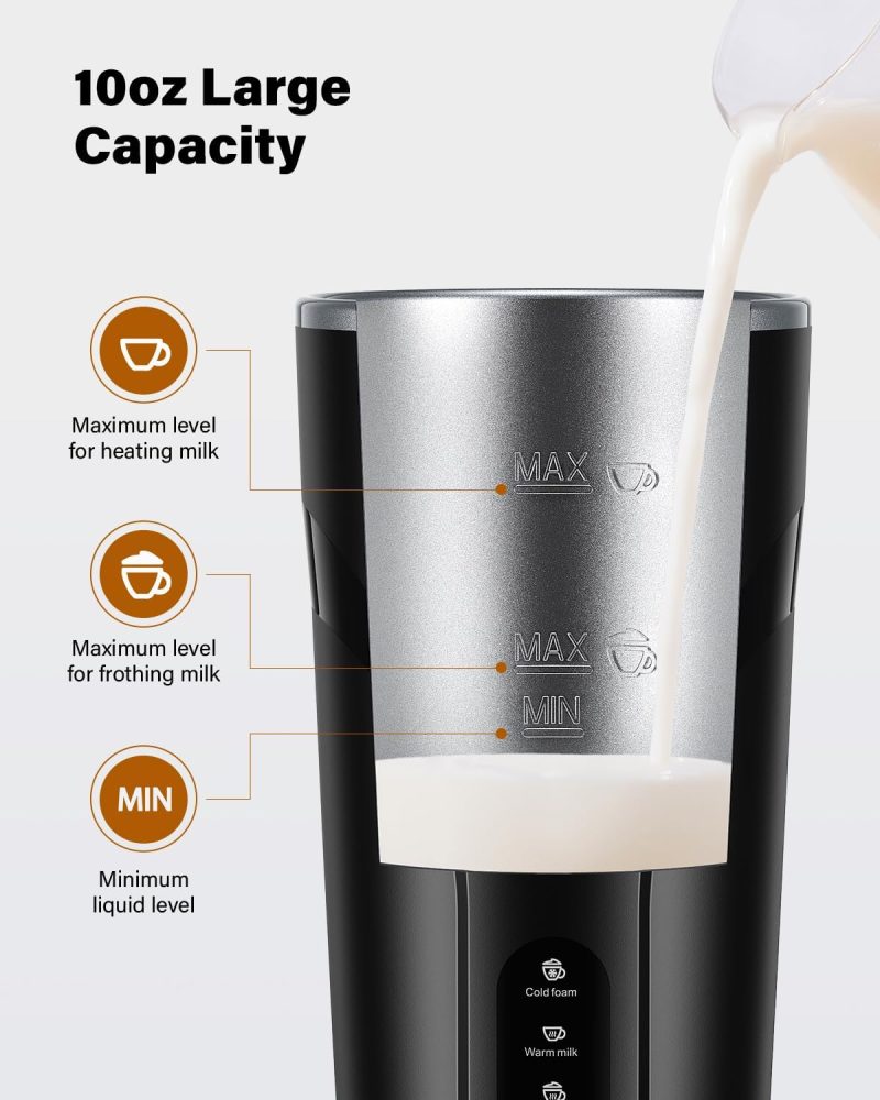 4-In-1 Electric Milk Frother And Steamer - Image 4