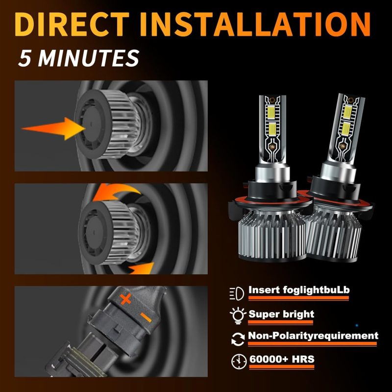 Compatible For Gmc Yukon 2007 2008 2009 2010 2011 2012 2013 2014 Fog Light Bulb - Image 5