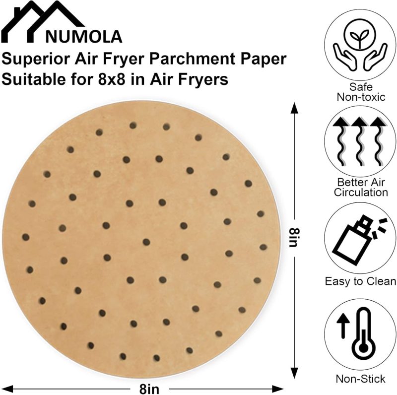 Numola Air Fryer Parchment Paper Liners - Image 2