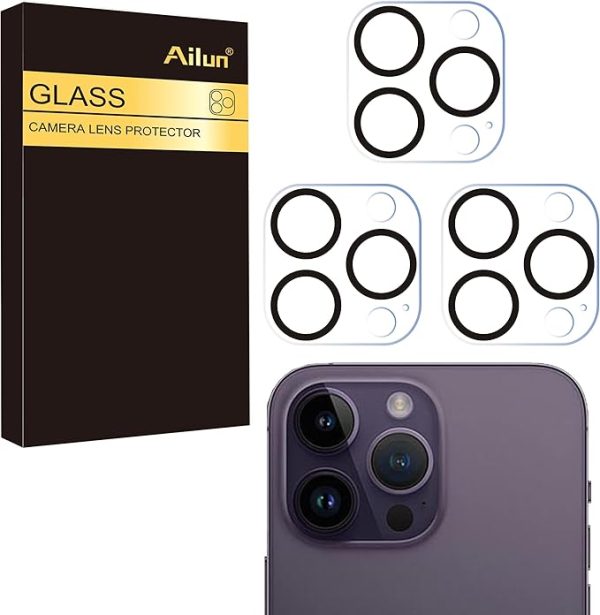 AILUN 3 Pack Camera Lens Protector for iPhone 16 Pro / 14 Pro...