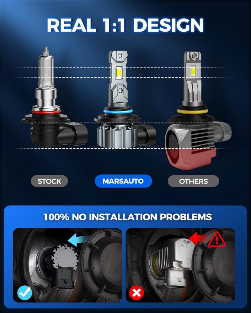 Marsauto M1S Hb3/9005 Bulbs Or 9005 Fog Light - Image 4