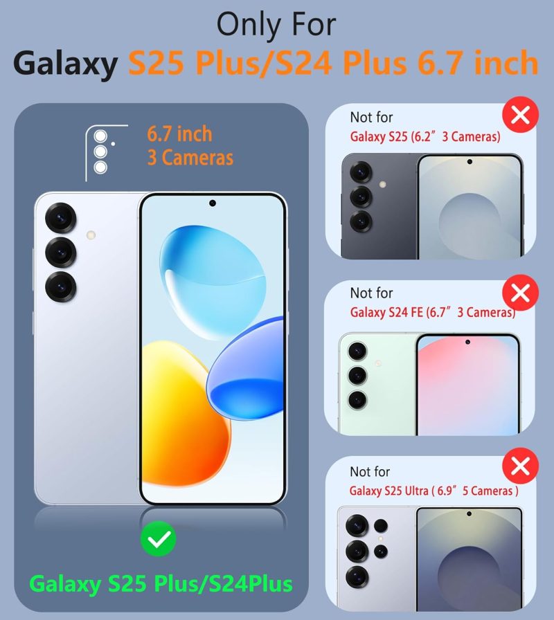 FNTCASE Accessory for Galaxy S25 - Black - Image 2