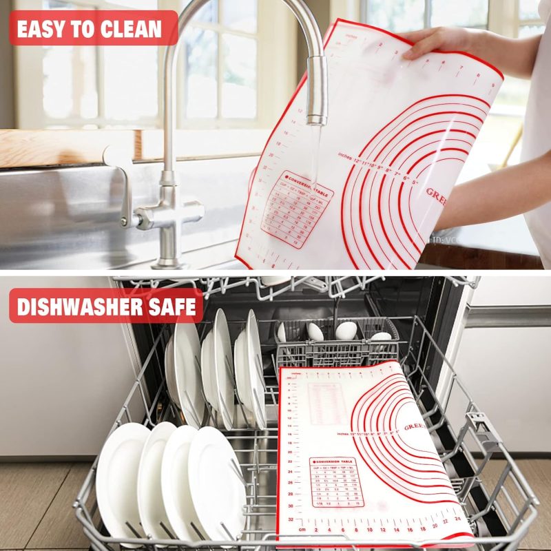 Large Silicone Pastry Mat Extra Thick Non Stick Baking Mat With Measurement Fondant Mat - Image 4