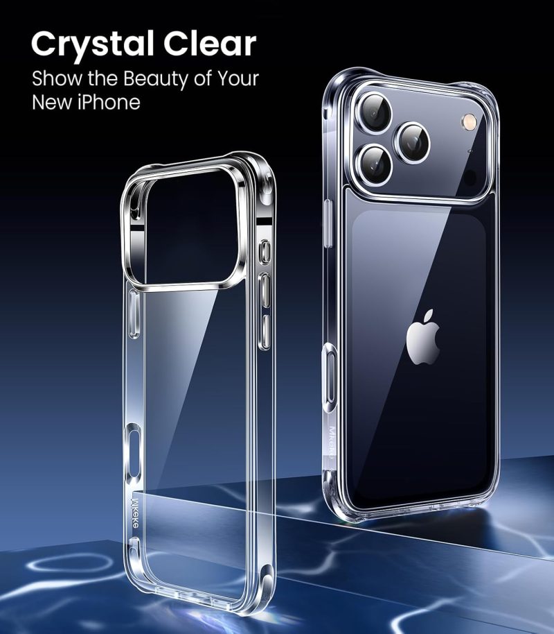 MKEKE for iPhone 17 Pro Max Case Clear Protective Clear for Apple 17... - Image 2