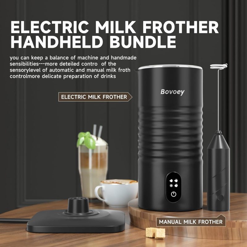 Electric Milk Frother Handheld Bundle - Image 3