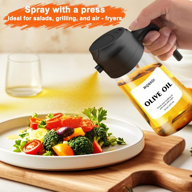 2 In 1 Glass Oil Sprayer & Dispenser - Image 6