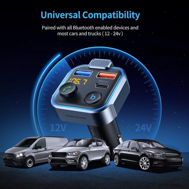 Unbreakcable Bluetooth 5.3 Fm Transmitter For Car - Image 5
