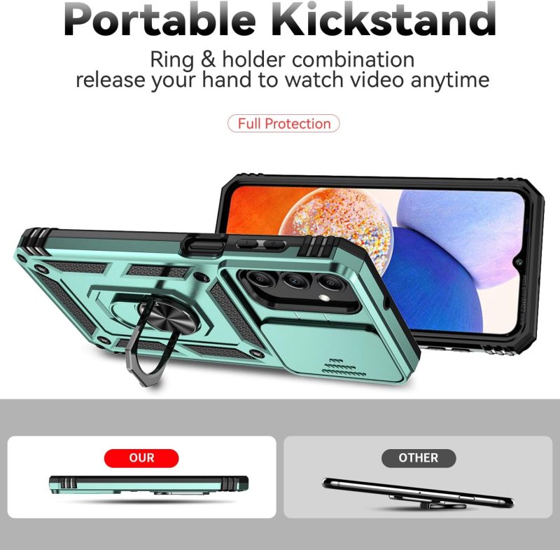 A15 Hybrid Protective Case for Galaxy A15 5G - Green - Image 2