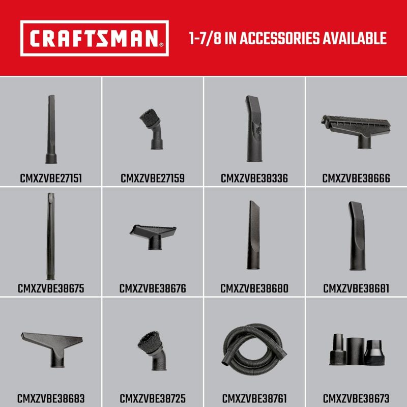 Craftsman Cmxzvbe38681 1-7/8 In. Car Nozzle Wet/Dry Vac Shop Vac Attachment - Image 5