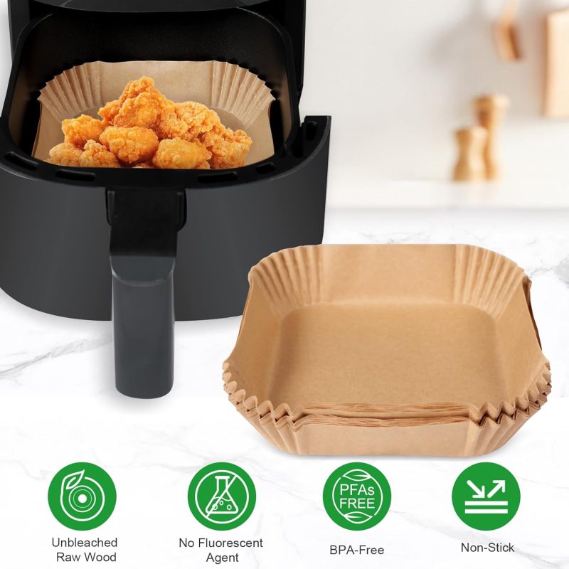 Small Air Fryer Liners Disposable Compatible With Cosori 2.1 Qt Air Fryer - Image 4