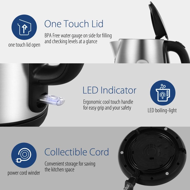 Comfee' Stainless Steel Electric Kettle - Image 6