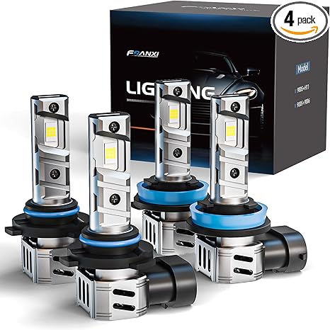 Franxi 9005/Hb3 H11/H8/H9/H16 Bulbs Combo Fog Lights