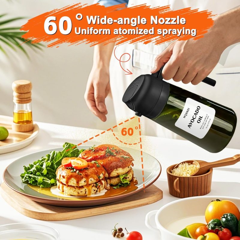 2 In 1 Glass Oil Sprayer & Dispenser - Image 4