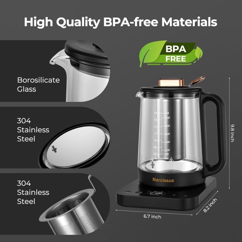 Narcissus Electric Kettle Temperature Control ±5℉ - Image 5