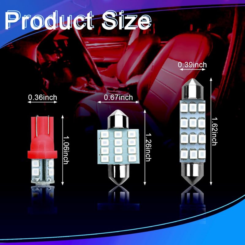 Ntnev 24Pcs Led Interior Replacement Bulbs - Image 2