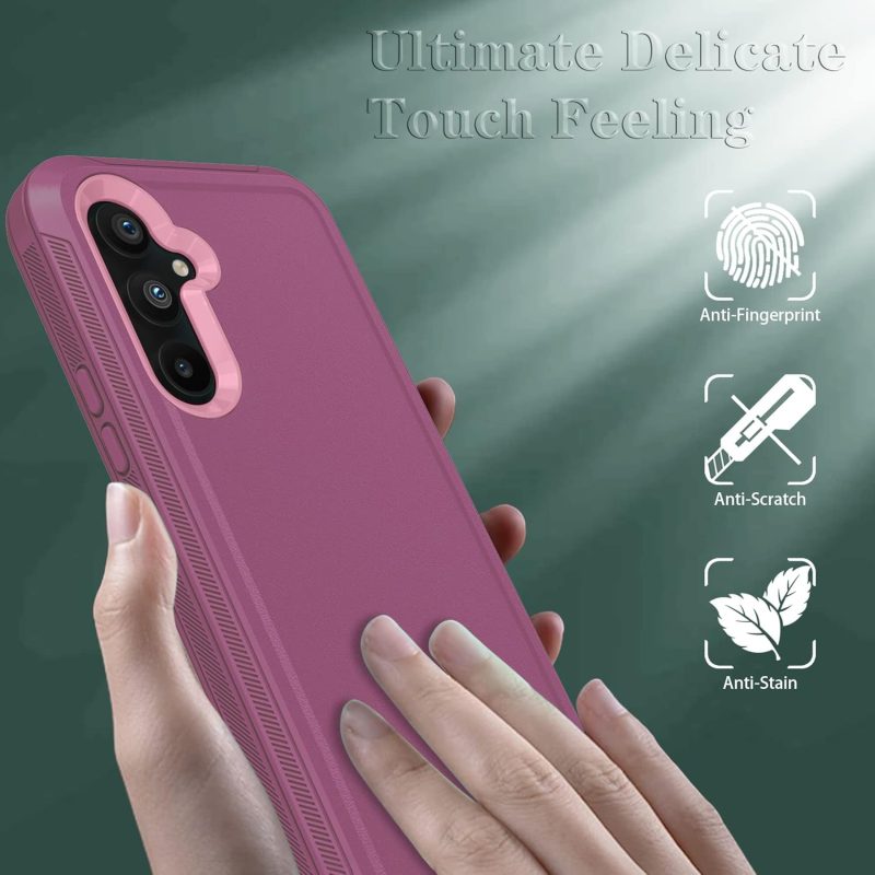 A54 Phone Case for Galaxy A54 5G - WineRed Pink - Image 6