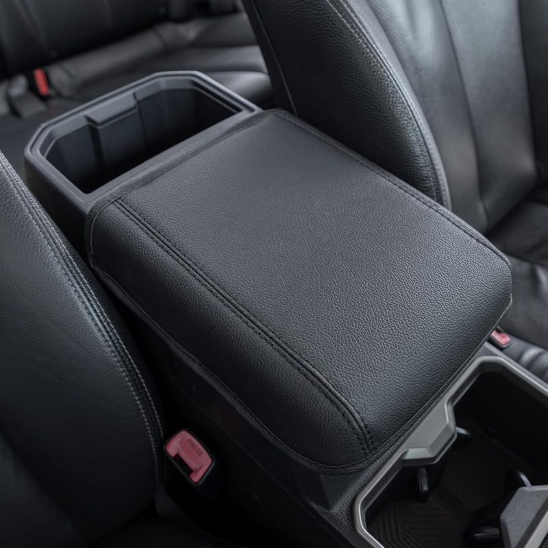 Jkcover Compatible With 2024 2025 2026 Toyota Tacoma (4Th Gen Tacoma) Center Console Armrest Cover Accessories Pu Leather Car Anti-Scratch Armrest Cushion Lid Protector - Image 2