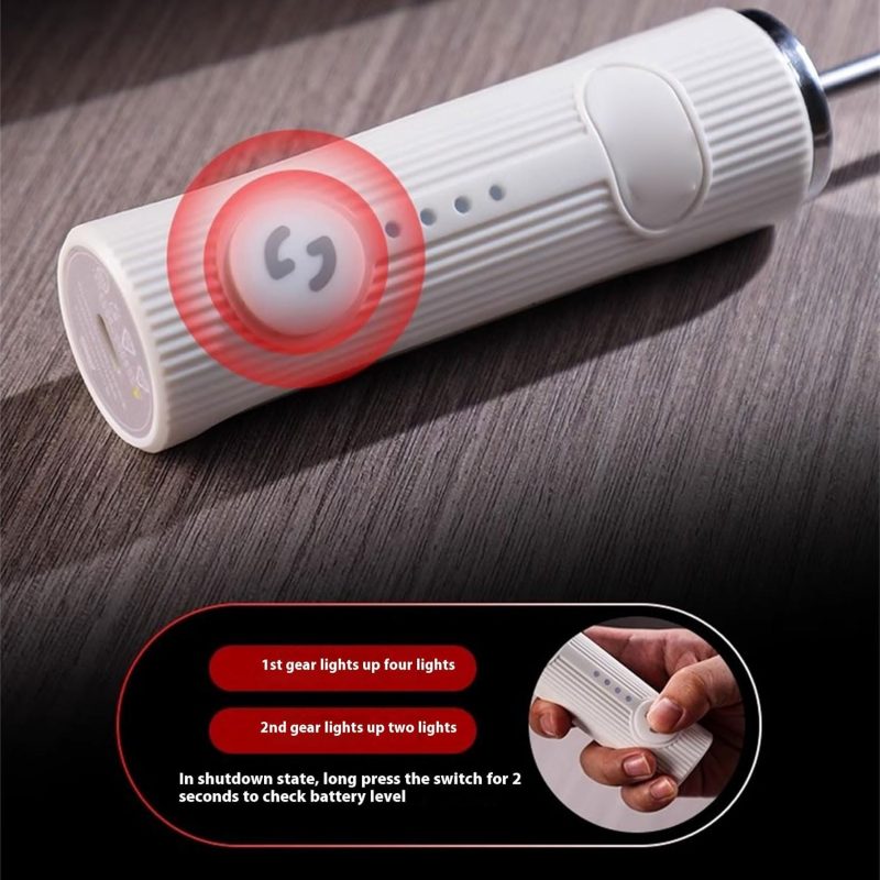Rechargeable Handheld Electric Milk Frother For Coffee Hot Chocolate Whisking Whipping Kitchen Whisks - Image 5