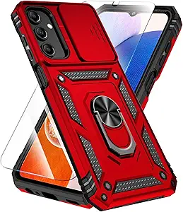 A15 Hybrid Protective Case for Galaxy A15 5G - Red