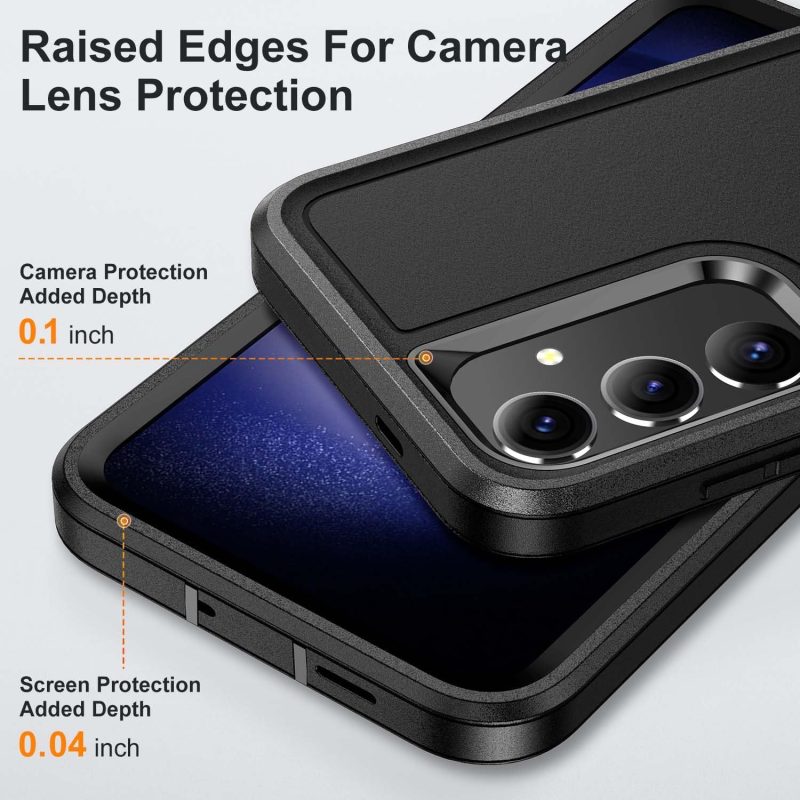 S25 Phone Case for Galaxy S25 - Black+Black - Image 4