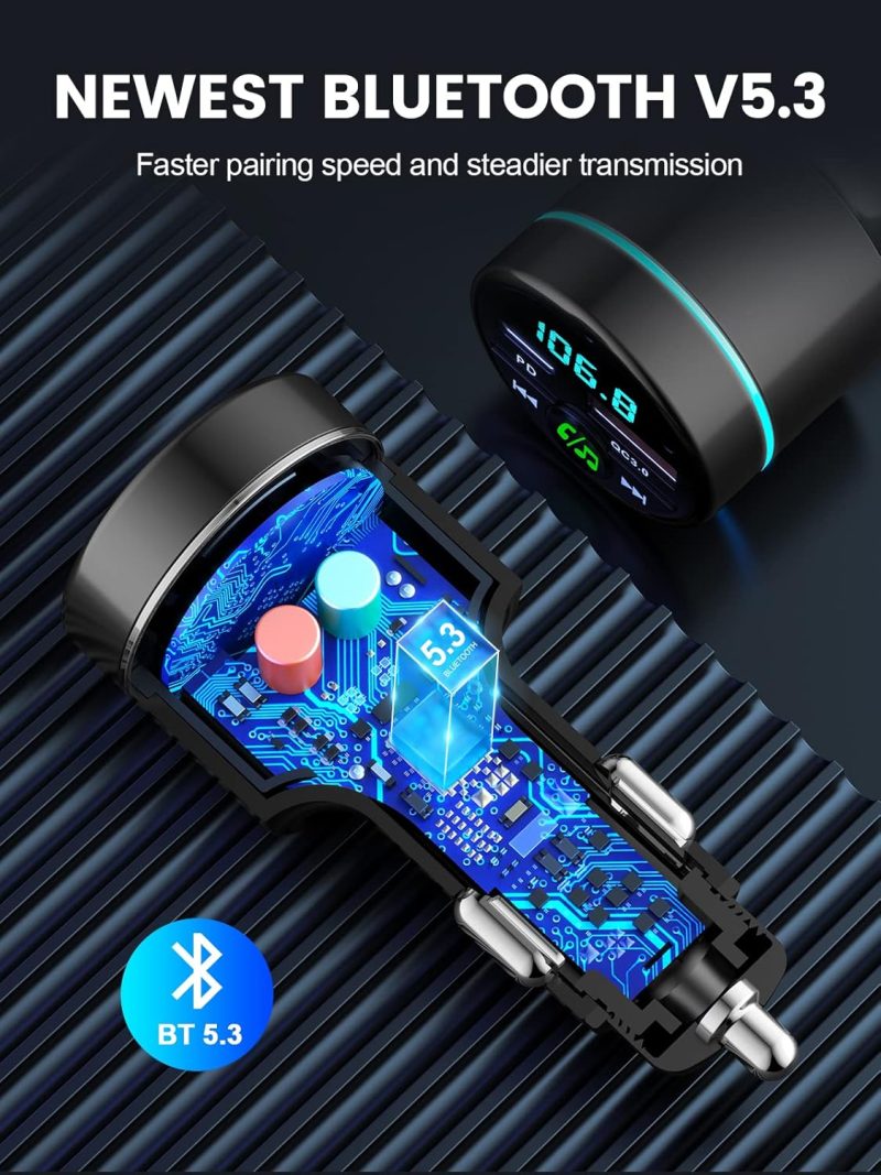 Fm Transmitter For Car Bluetooth 5.3 - Image 5