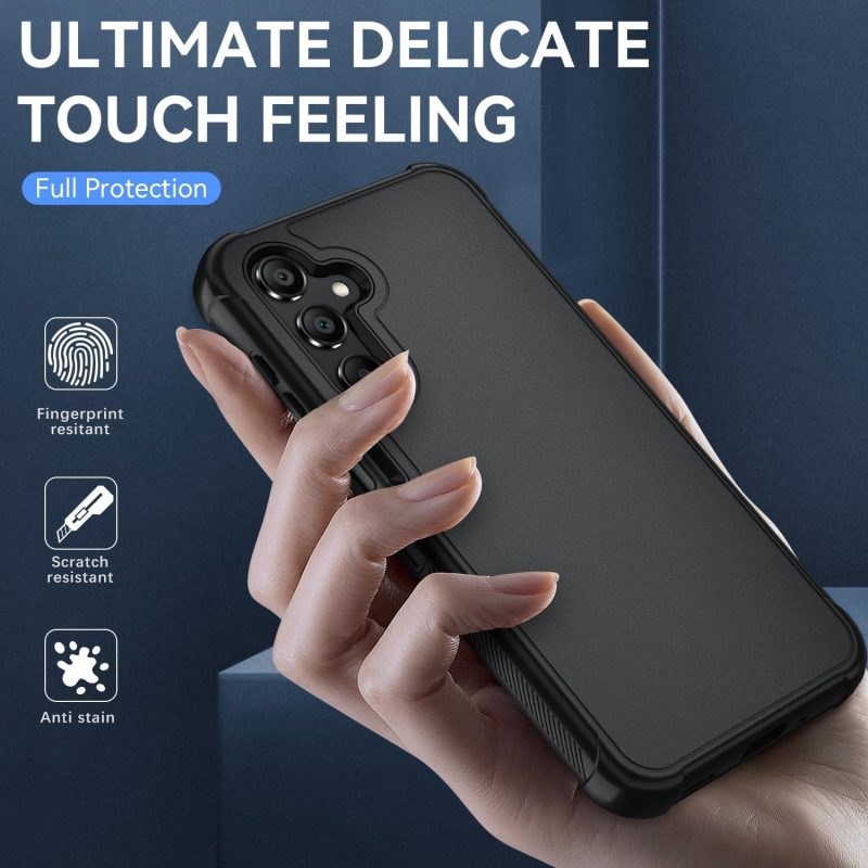 A16 Hybrid Protective Case for Galaxy A16 5G - Black/Black - Image 2