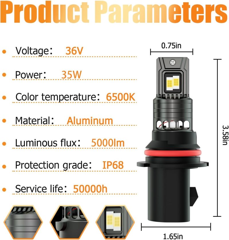 For 1994-2001 Dodge Ram 1500 Fog Lights Bulbs Combo - Image 3