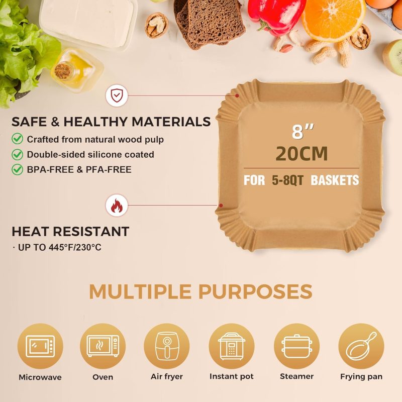 360 Pcs Air Fryer Paper Liners - Image 2