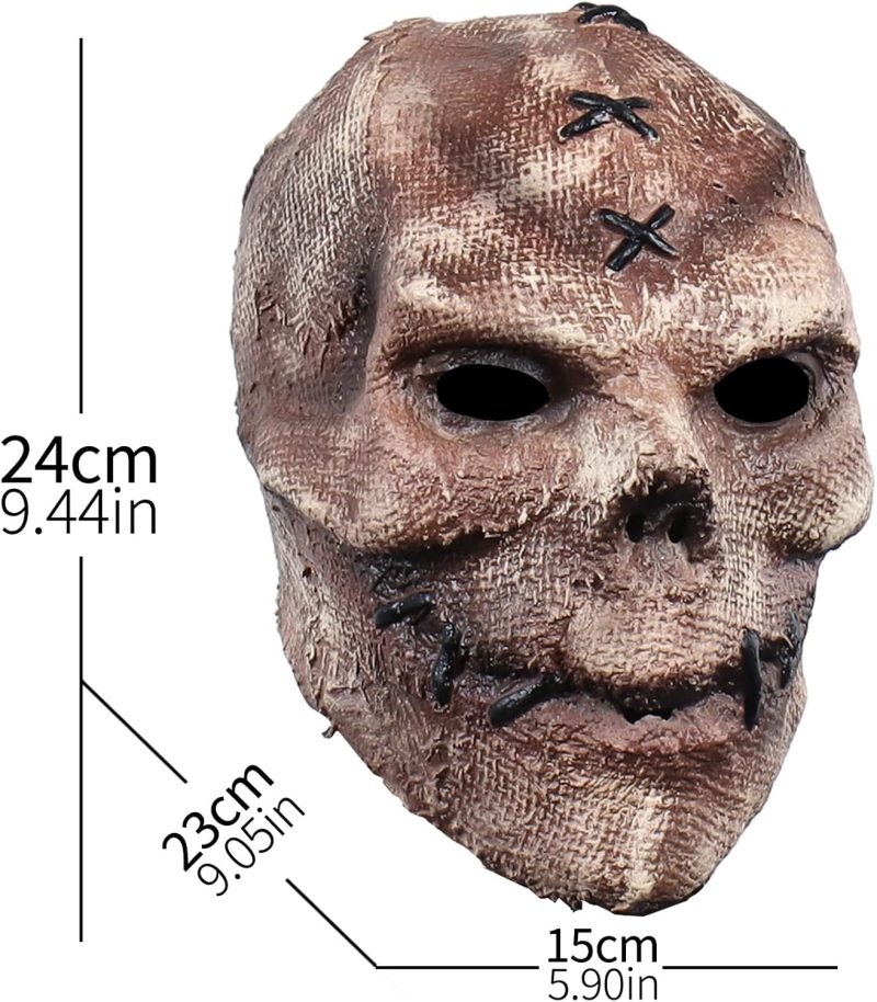 Creepy Full Head Skull Mask Halloween Scary Latex Helmet For Cosplay Party Props - Image 5