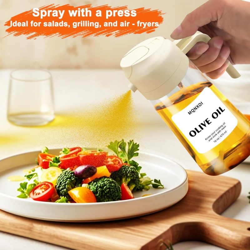 2 In 1 Glass Oil Sprayer & Dispenser - Image 6