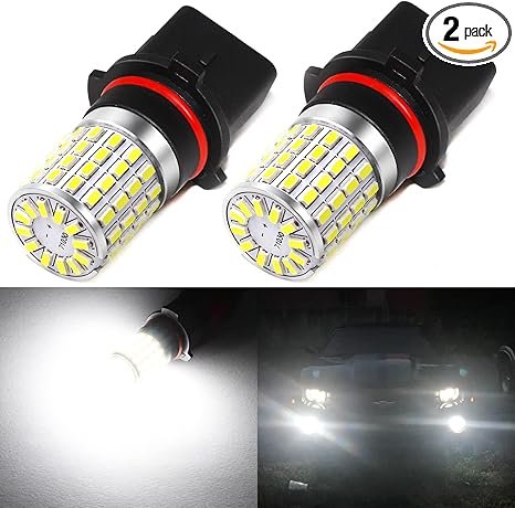 Phinlion Super Bright 3014 72-Smd P13W 12277 Sh23W 6000K Xenon White Led Drl Driving Light Bulbs For 2010 2011 Camaro Daytime Running Lights