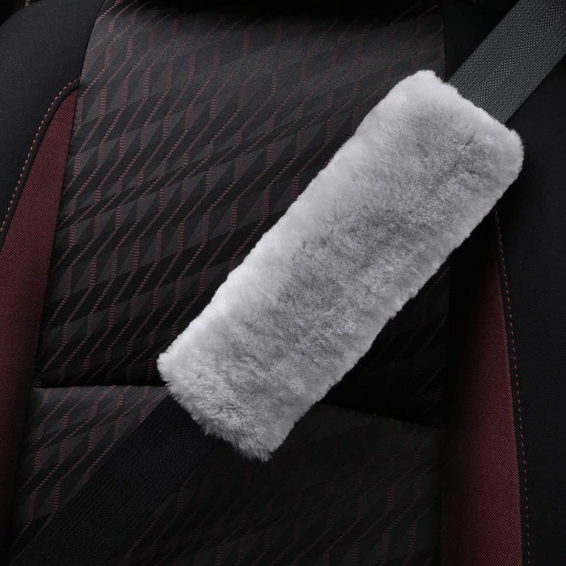 Authentic Sheepskin Car Seat Belt Pad - Image 3