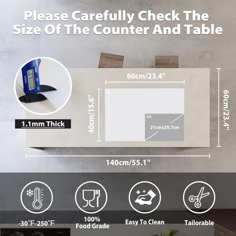Thick Silicone Counter Mat Large 23.4 - Image 2