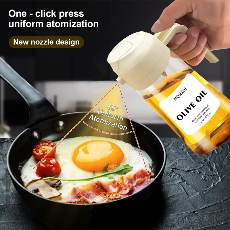 2 In 1 Glass Oil Sprayer & Dispenser - Image 3