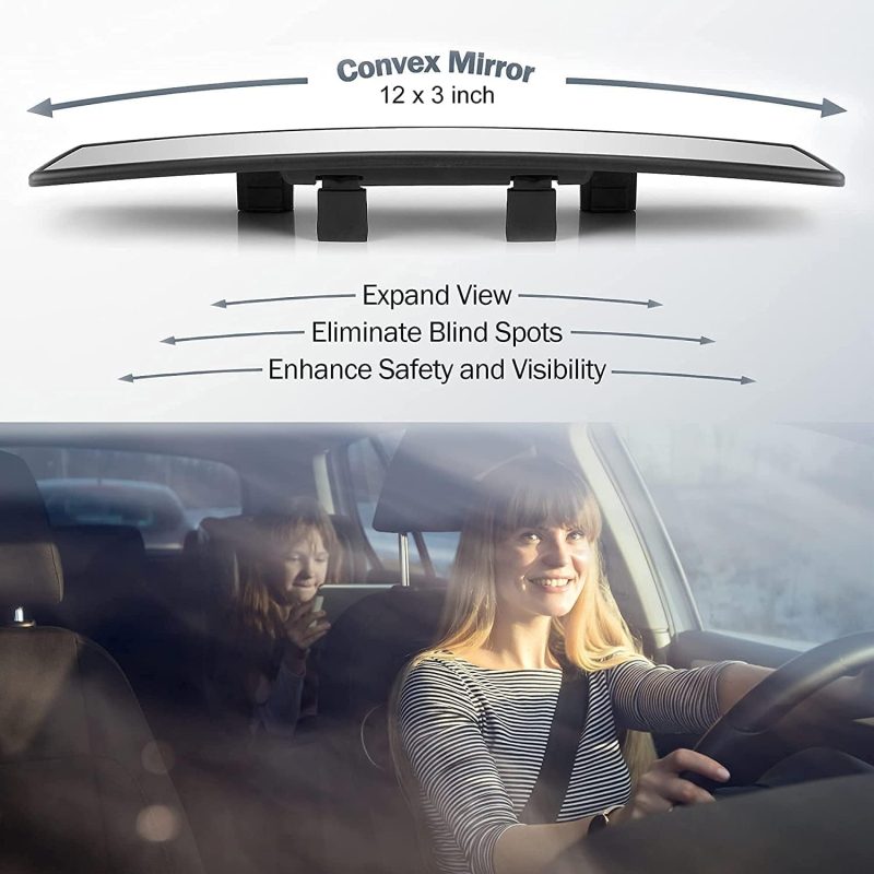 Verivue Universal Panoramic 12-Inch Rear View Mirror - Image 3