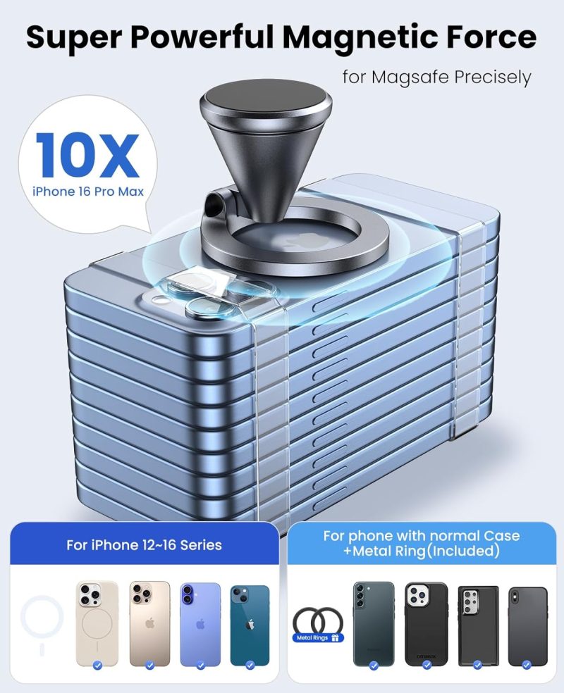 For Magsafe Car Mount - Magnetic Phone Holder For Car Dashboard - Image 2