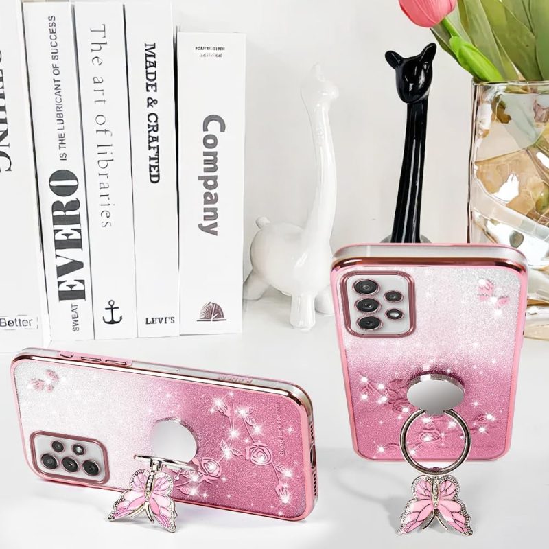 A72 Hybrid Protective Case for Galaxy A72 4G - Pink - Image 4