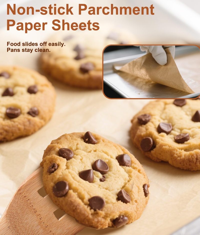 Unbleached Parchment Paper Baking Sheets - Image 2