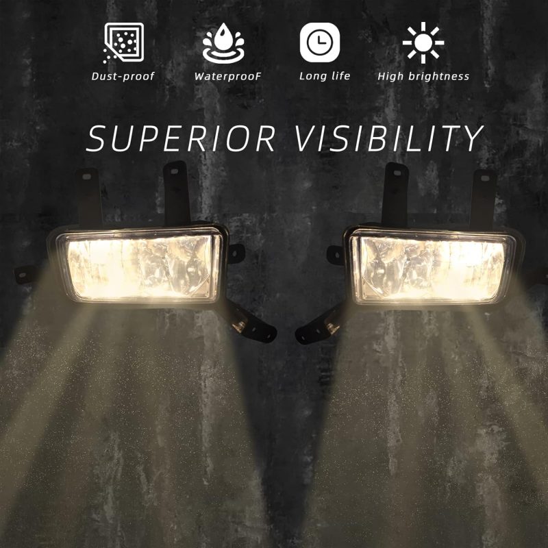 Fog Lights Fit For 2015-2020 Chevy Suburban/Tahoe 2015-2020 Gmc Yukon Xl Front Bumper Lamp - Image 2