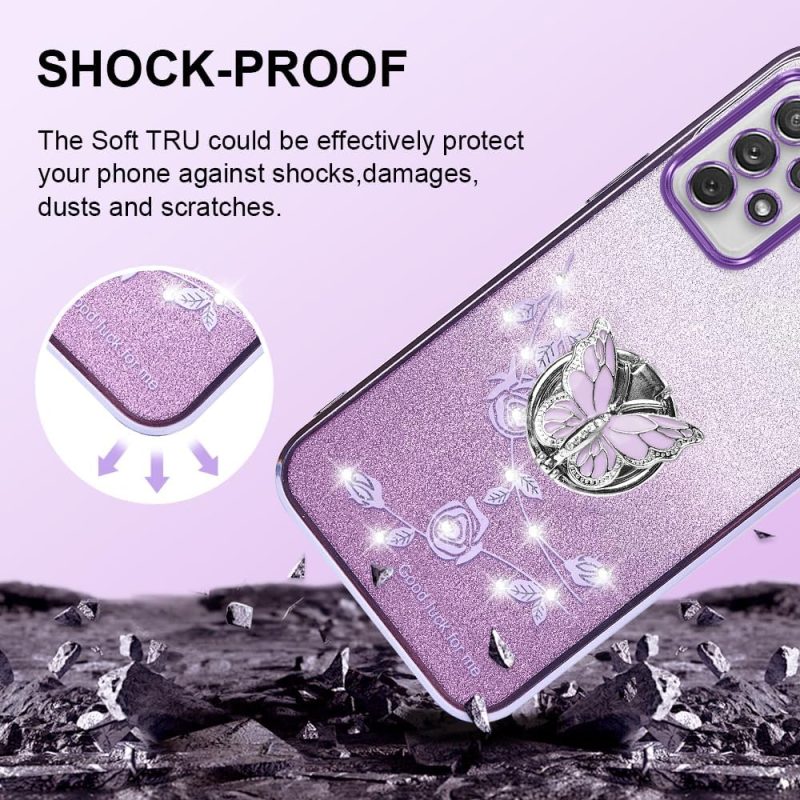 A72 Hybrid Protective Case for Galaxy A72 4G - Purple - Image 2