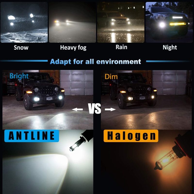 Antline Extremely Bright 50W High Power 881 889 886 894 896 Led Fog Light Bulbs Xenon White For Drl Or Fog Lights (Packs Of 2) - Image 2